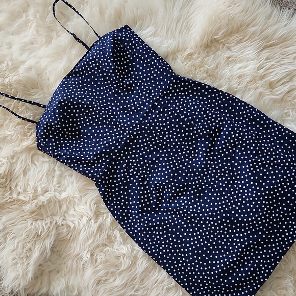 HM Divided polka dot size 6 mini dress WITH TAGS - Picture 2 of 9